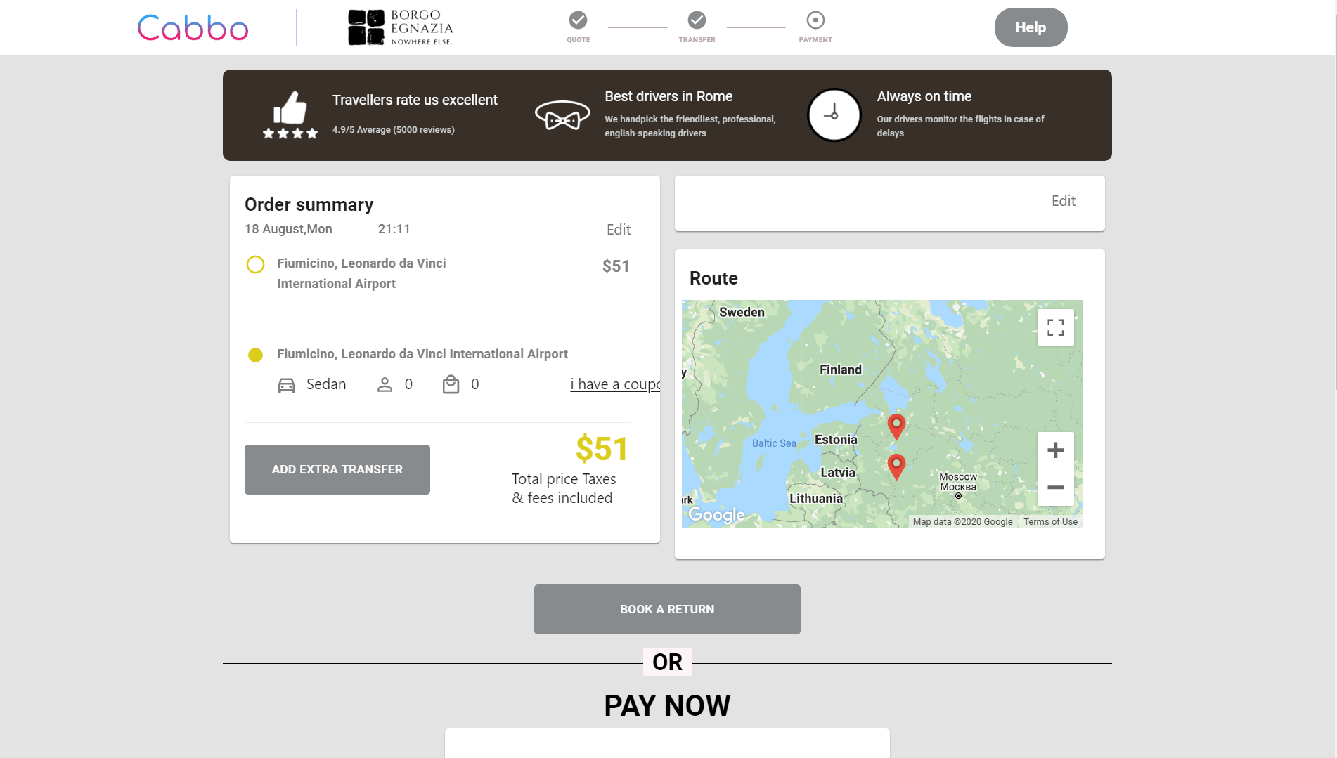 Checkout Page