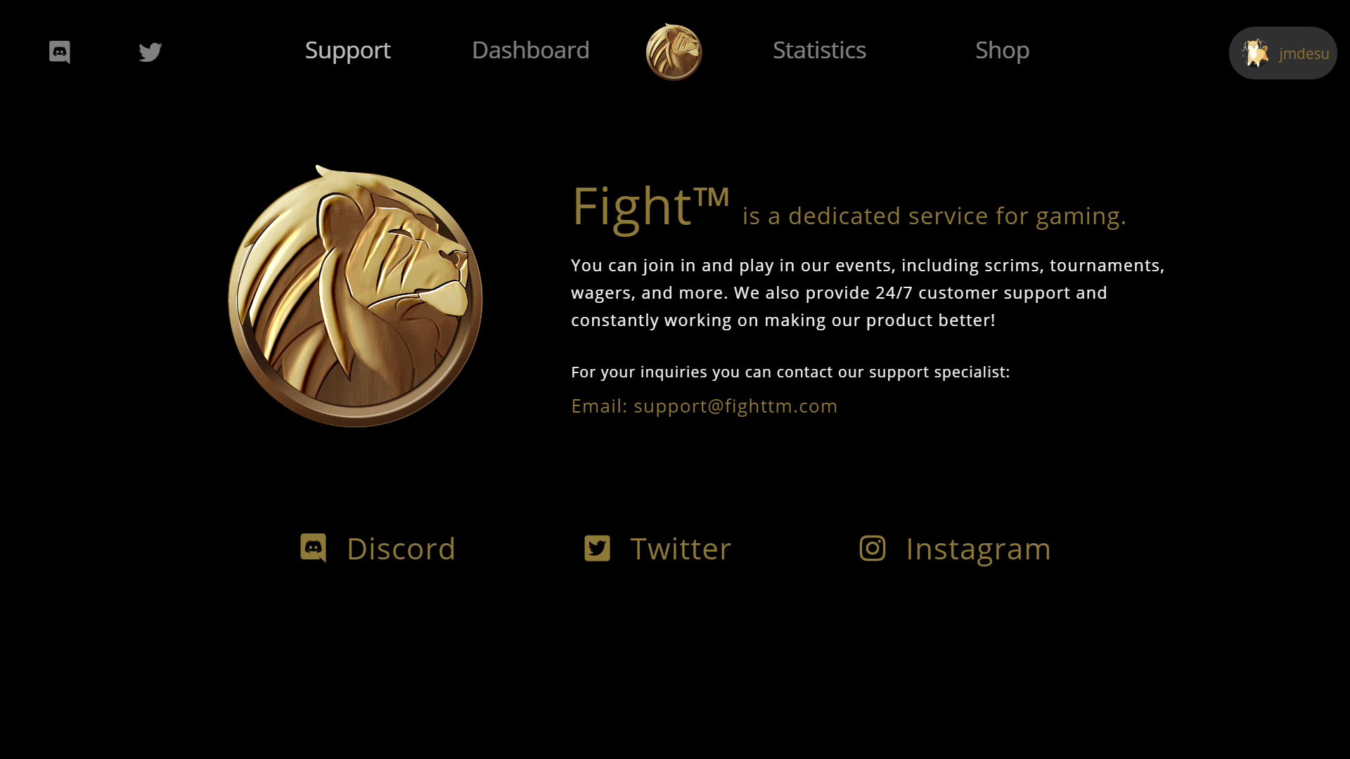 Support Page